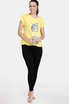 Zivame Harry Potter Knit Cotton Top - Aspen Gold — thumbnail 4